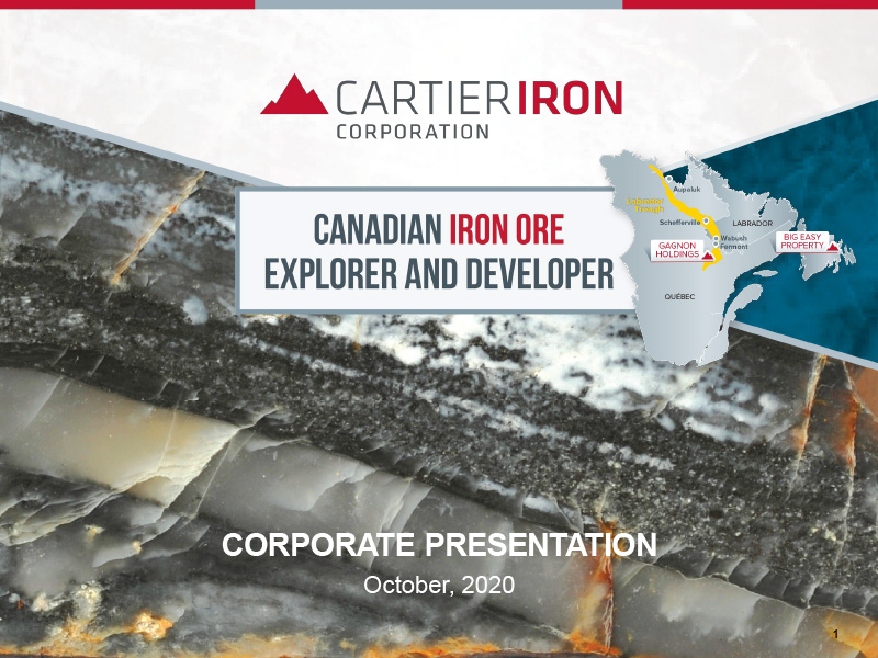 Cartier Iron - Gagnon Holdings Presentation